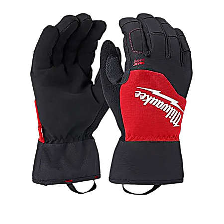 Adult Black Heated Winter Gloves