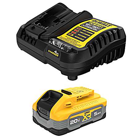 20V MAX DEWALT POWERSTACK 5Ah Starter Kit - 2 Pk