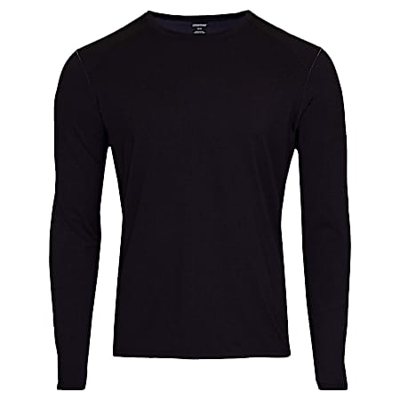 Men's Black Active Stretch Long Sleeve Baselayer