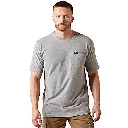 Men's Cotton Strong Standard Pocket Short Sleeve Shirt
