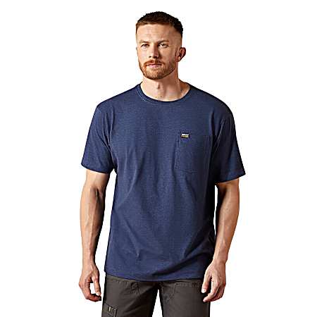 Men's Cotton Strong Standard Pocket Short Sleeve Shirt