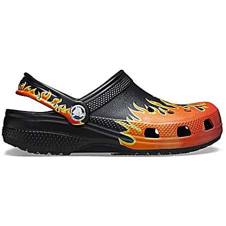 Kids' Black/Multi Classic Clogs