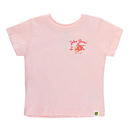 Toddler Girls' Pink Farms Short Sleeve Shirt