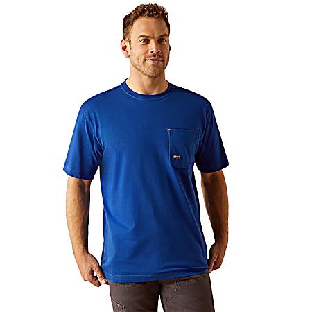 Men's Sodalite Blue Workman 360 AirFlow Short Sleeve Shirt
