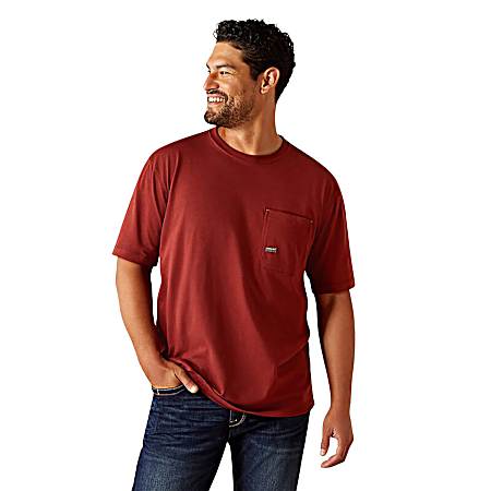 Men's Firebrick Red Workman Short Sleeve Shirt