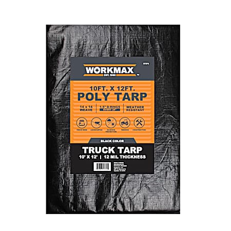 Black Truck 12 Mil Poly Tarp