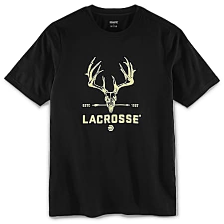 Men's Black Whitetail Short Sleeve Shirt