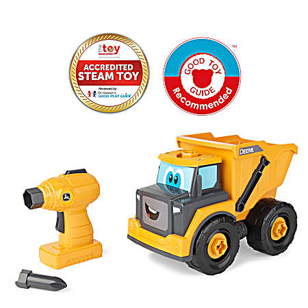 Yellow Dump Truck with Power Drill