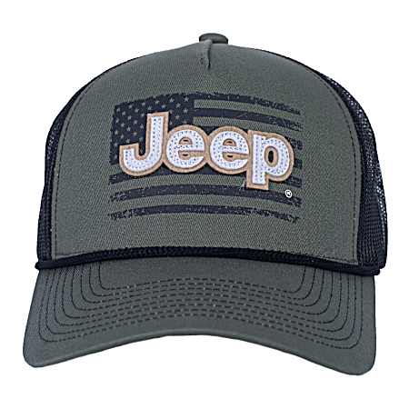 Men's Black America Jeep Logo Cap
