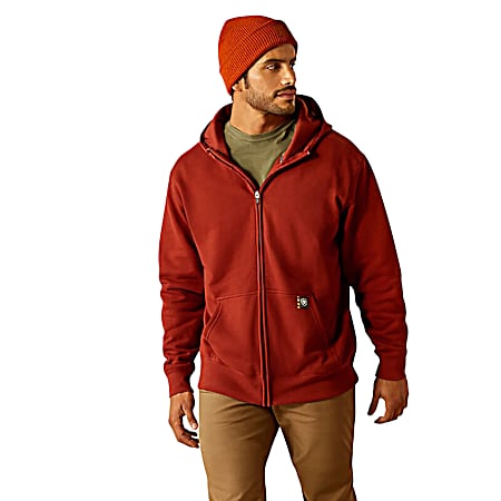 Men's Burnt Henna Born For This Zip Hoodie
