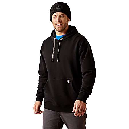 Men's Black Workman Moto Eagle Hoodie