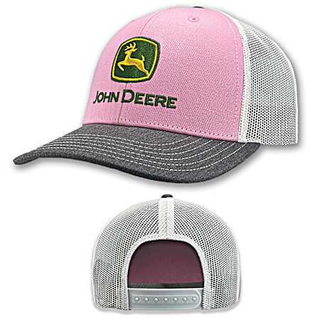 Women's Pink/White Mesh Cap