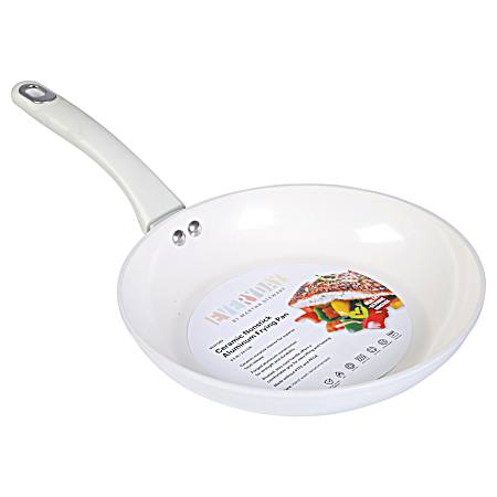 9.5 in Ceramic Non-Stick Aluminum Frying Pan - Linen