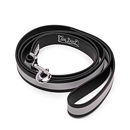 L/XL Premium Leather D Ring Dog Collar - Leather Brown
