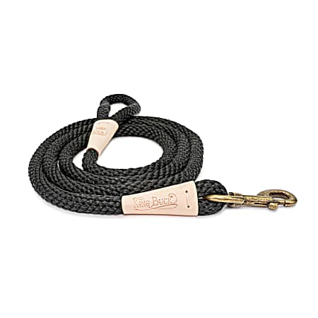 6 ft Waterproof Soft-Touch Reflective Leash - Black