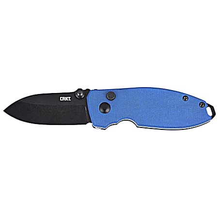 Squid™ Button Lock Folding EDC Pocket Knife - Blue