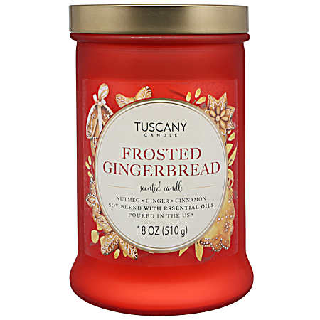 18 oz Frosted Gingerbread Candle