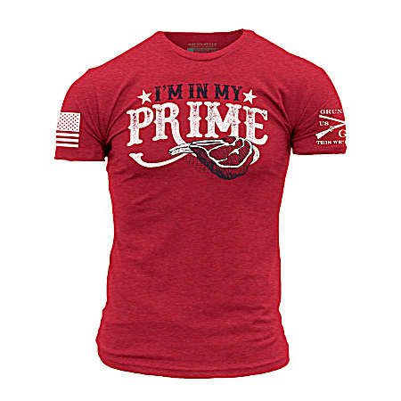 Men's Red In My Prime Short Sleeve Shirt