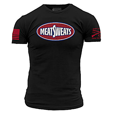 Men's Black Meat Sweats Short Sleeve Shirt