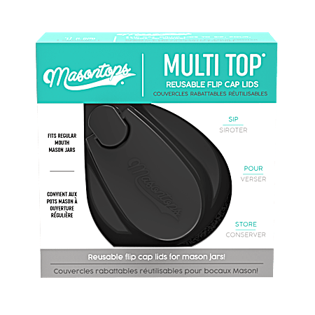 Multi Top Regular-Mouth Mason Jar Flip Cap Lid