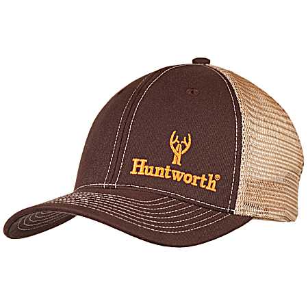 Men's Brown Logo Trucker Cap