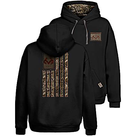 Men's Black APX Vertical Flag Hoodie