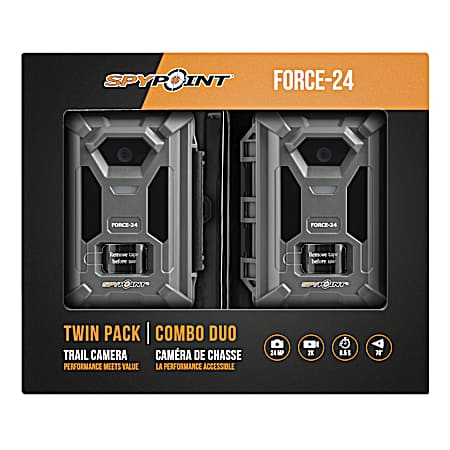 FORCE-24 Non-Cellular Trail Camera - Twin Pack