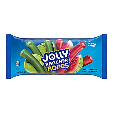 10 oz Ropes Watermelon and Green Apple Flavored Candy Bag