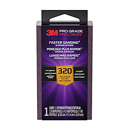 Pro Grade Precision™ Faster Sanding Block Sponge 320 Grit Fine