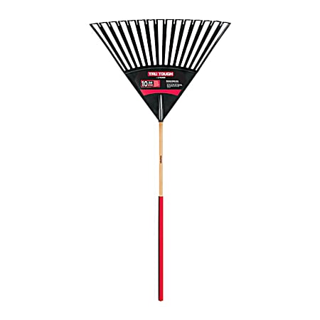 30 in Head Clog-Resistant Poly Leaf Rake