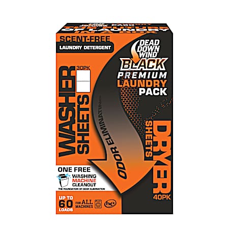 BLACK Premium Laundry Detergent Sheet / Dryer Sheet Combo