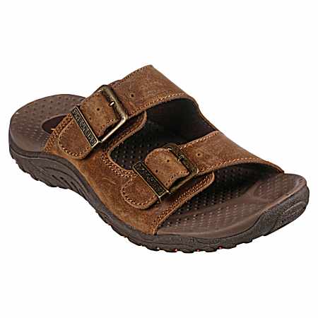 Modern Comfort Ladies' Reggae Jammin' Double Strap Brown Sandals