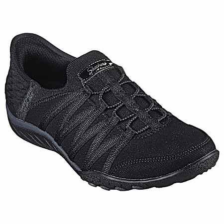 Active Women's Black Breathe-Easy Slip-Ins