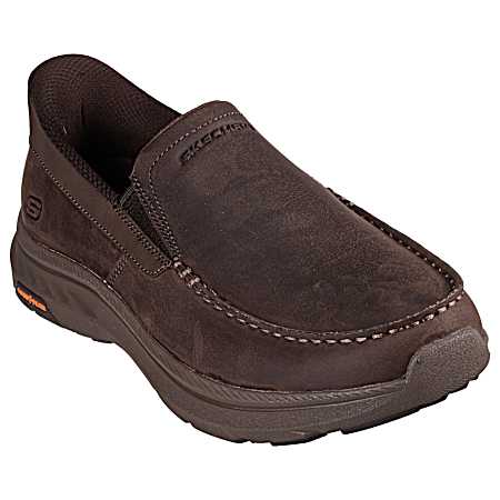 USA Men's Cocoa Leather Moc Slip-In's