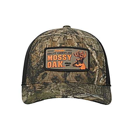 Men's Country DNA/Black Fabric Patch Logo Trucker Cap