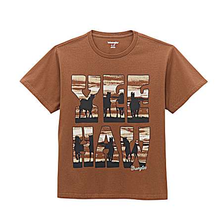Women's Cacao Nibs Yee Haw Short Sleeve Shirt