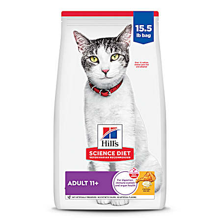Science Diet Senior Adult 11+ Chicken Recipe Dry Cat Food