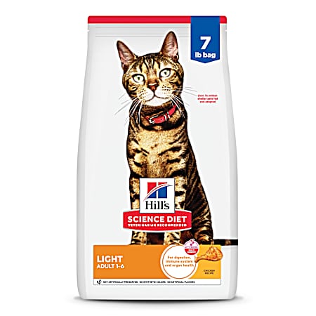 Science Diet Adult 1-6 Light Chicken Recipe Dry Cat Food, 7 lbs