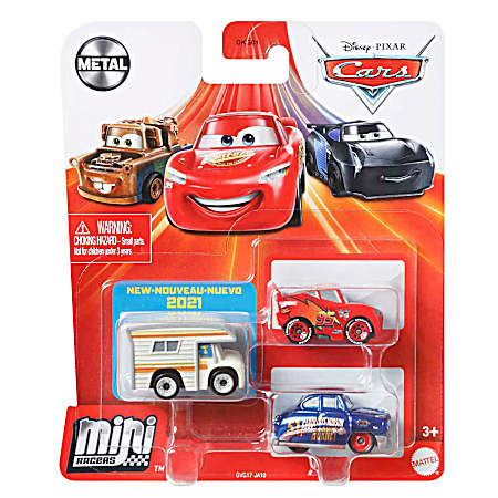 Cars Mini Racers 3-Pack - Assorted