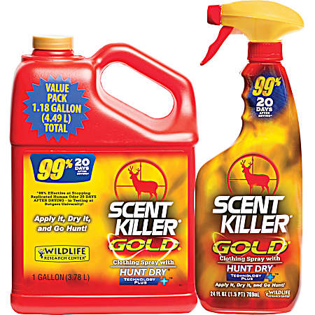 Scent Killer Gold Clothing Spray Combo