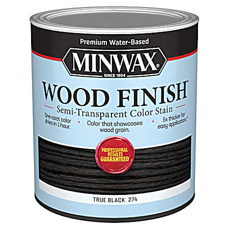 1 qt. Interior Wood Stain, Semi-Transparent, True Black