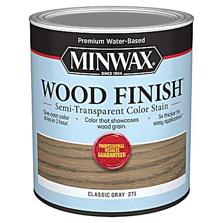 1 qt. Interior Wood Stain, Semi-Transparent, Classic Gray
