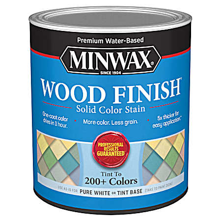 1 qt. Wood Finish Solid Color Stain - White Tint Base