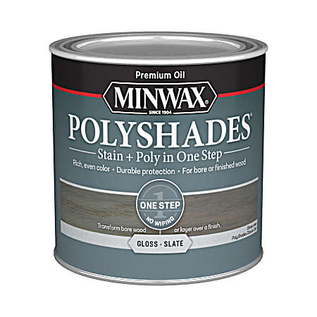 Slate PolyShades Stain & Polyurethane in 1 Step