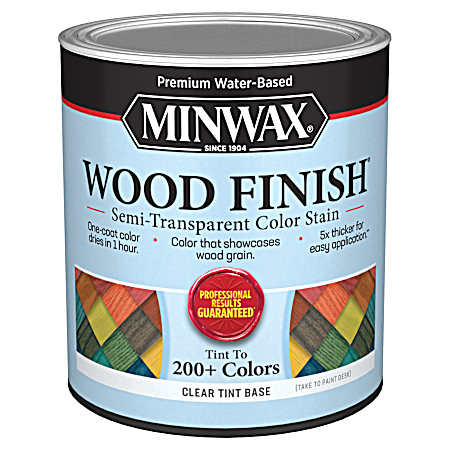 1 qt. Wood Finish Semi-Transparent Color Stain - Clear Tint Base