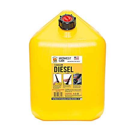 5 gal Yellow Auto Shut-Off Diesel Container