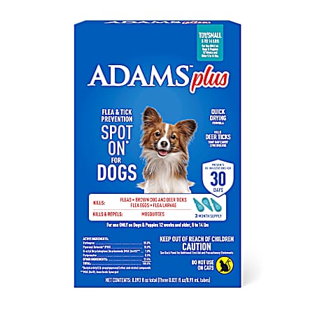 Small Flea & Tick Prevention Spot On for Dogs - 3 Pk