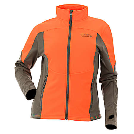Women's Blaze Orange/Stone Upland Long Sleeve Zip-Up
