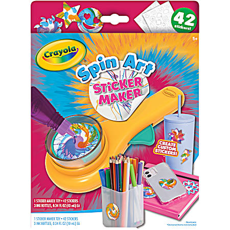 Spin Art Sticker Maker