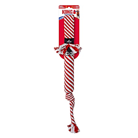 Holiday Scrubz Dog Toy Lg Red